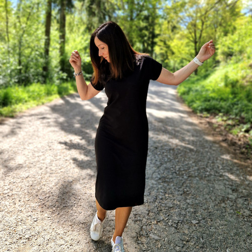 Černé midi šaty Maud...M — foto 3