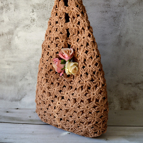 SABINA - háčkovaná kabelka 59 x 37cm — foto 2