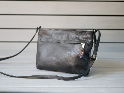 Anna - stylová kožená kabelka crossbody — foto 2