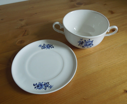 Porcelánová miska s talířkem — foto 2