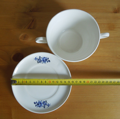 Porcelánová miska s talířkem — foto 5