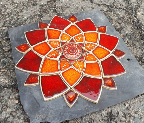 Mandala z keramických komponentů 79 — foto 3