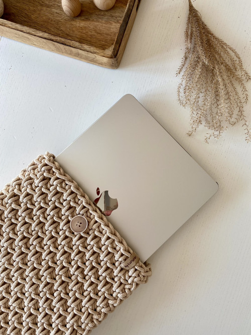 Háčkovaný obal na notebook nebo tablet různé barvy — foto 2