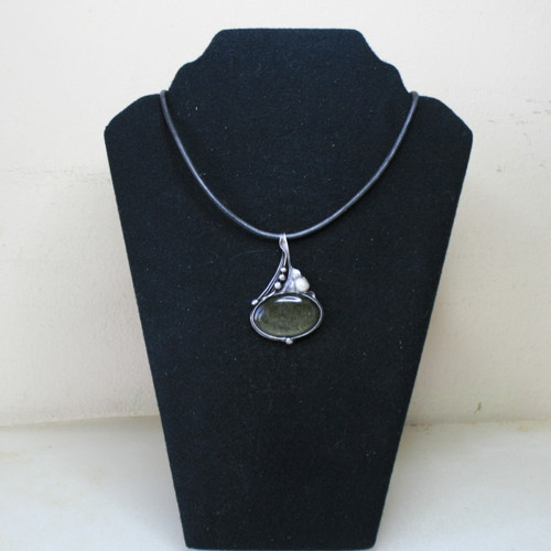Stříbrný obsidián TOP kvality — foto 2