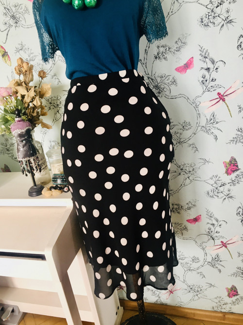 Sukně chic v puntíku černobílém — foto 2