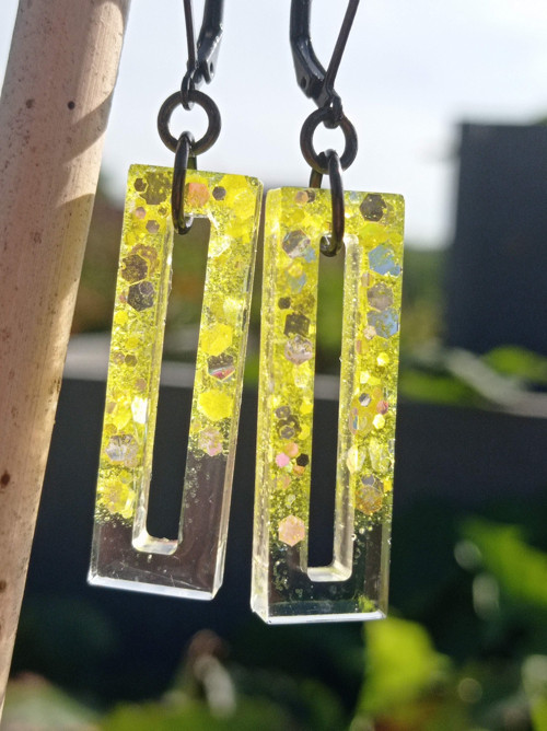 Rentangle Yellow Glitter — foto 4