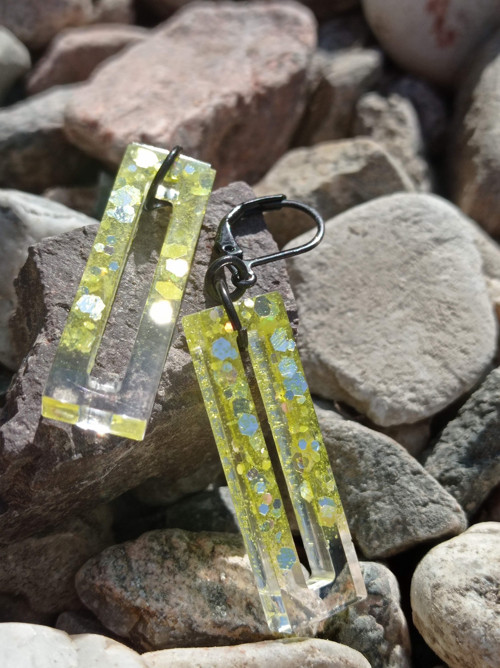 Rentangle Yellow Glitter — foto 3
