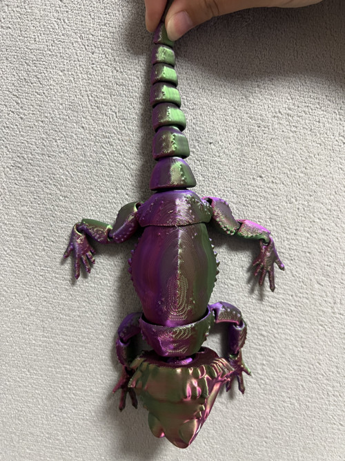 Agama Vousatá - 26 cm - 3D Tisk — foto 3