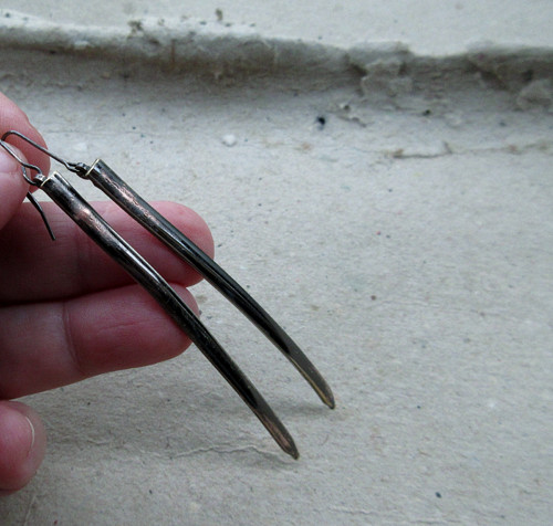 Minimal punk * náušnice gunmetal — foto 5