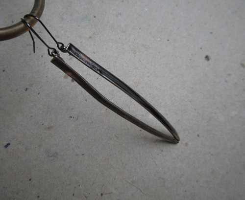 Minimal punk * náušnice gunmetal — foto 4