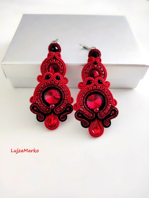Giovanna soutache / sutaš náušnice — foto 4