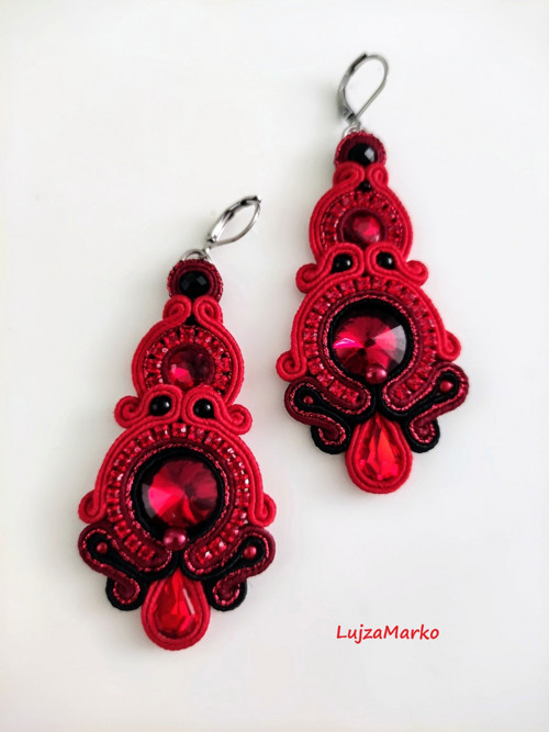 Giovanna soutache / sutaš náušnice — foto 2
