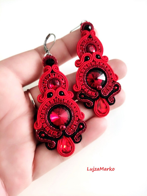 Giovanna soutache / sutaš náušnice — foto 3