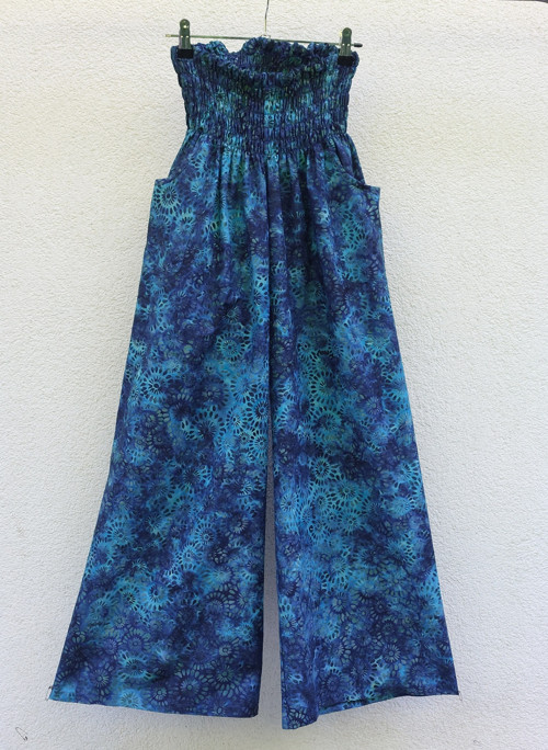 Turecké kalhoty Modré-bali batik — foto 6