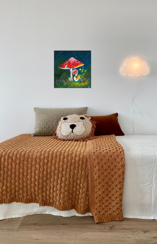 Muchomůrkové děvčátko - 20x20cm — foto 3