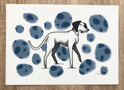 Dalmatin - tisk digitální ilustrace — foto 2