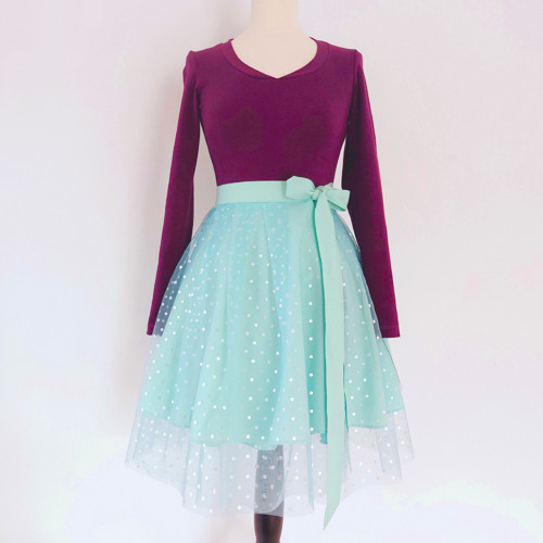 Tylová sukýnka zavinovací - mint — foto 2