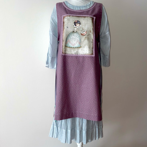Lněné Boho šaty vel. 40-42 / L-XL — foto 2
