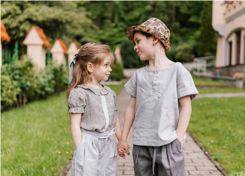 Lněná košile pro kluka. 3-6 M — foto 2