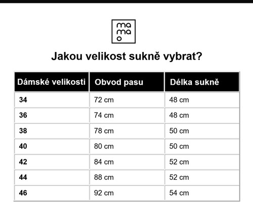 Dámská kaskádová sukně — foto 2