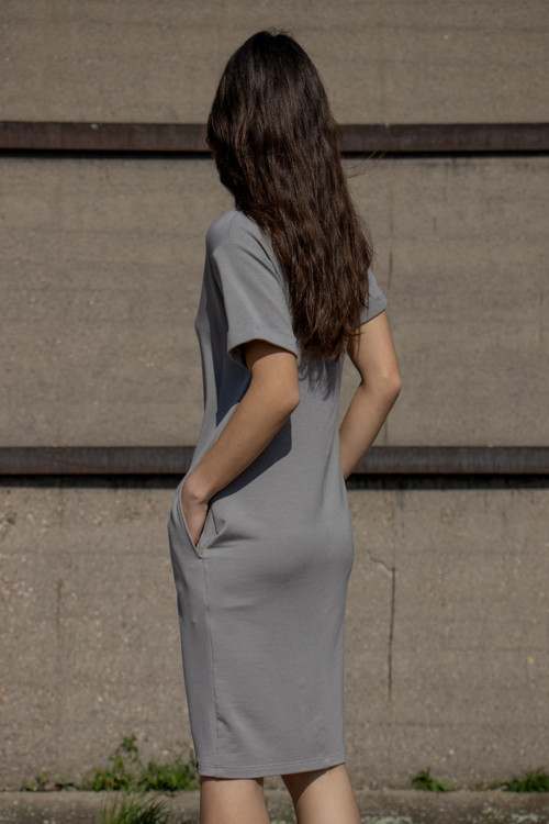 Dámské šaty VIKY - šedé — foto 3