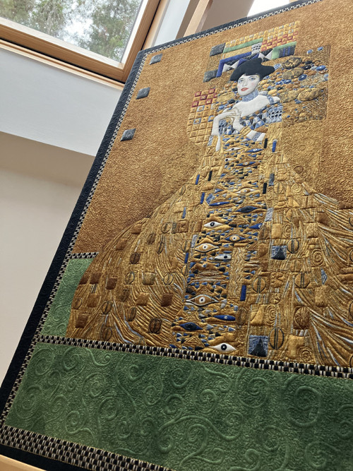Adele Bloch-Bauer I. / quilt art ... — foto 3