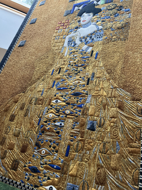 Adele Bloch-Bauer I. / quilt art ... — foto 4
