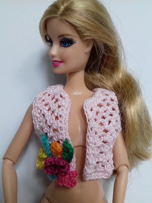 Háčkované bolerko pro panenku Barbie — foto 3