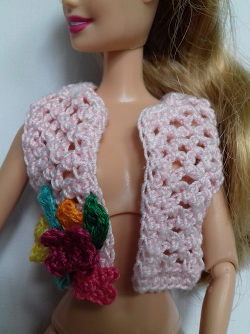 Háčkované bolerko pro panenku Barbie — foto 4