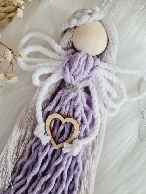 Anděl macramé LEVANDER — foto 3