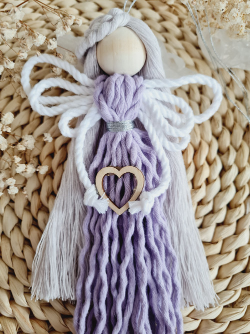 Anděl macramé LEVANDER — foto 2