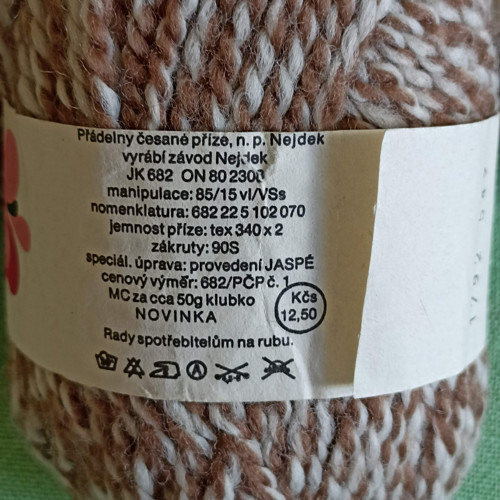 VLNA točená - 85% ...bílo - hnědá — foto 2