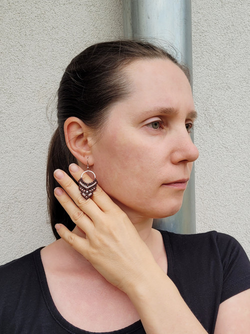 Macramé sada - hnědobílá — foto 5