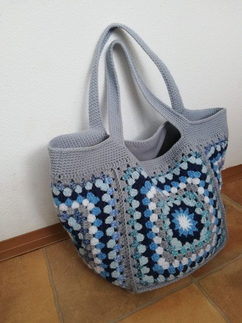 Háčkovaná kabelka Granny square/čtvercová — foto 2