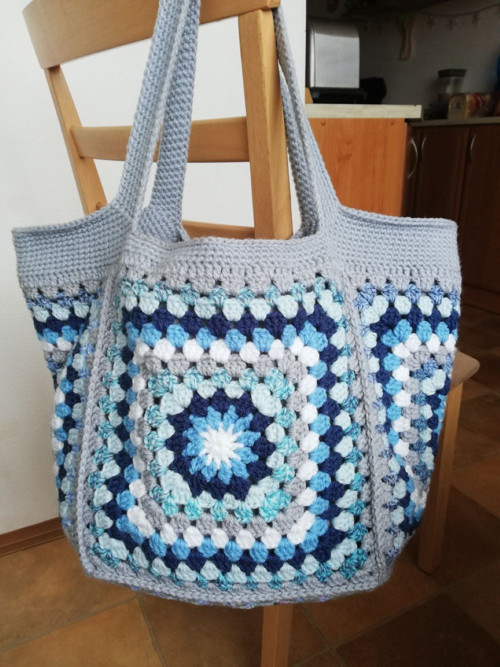 Háčkovaná kabelka Granny square/čtvercová — foto 4
