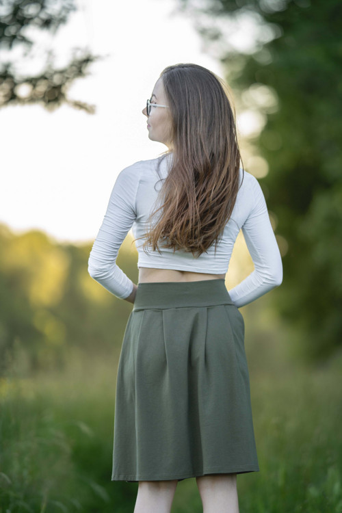Sukně ZOJA khaki — foto 2