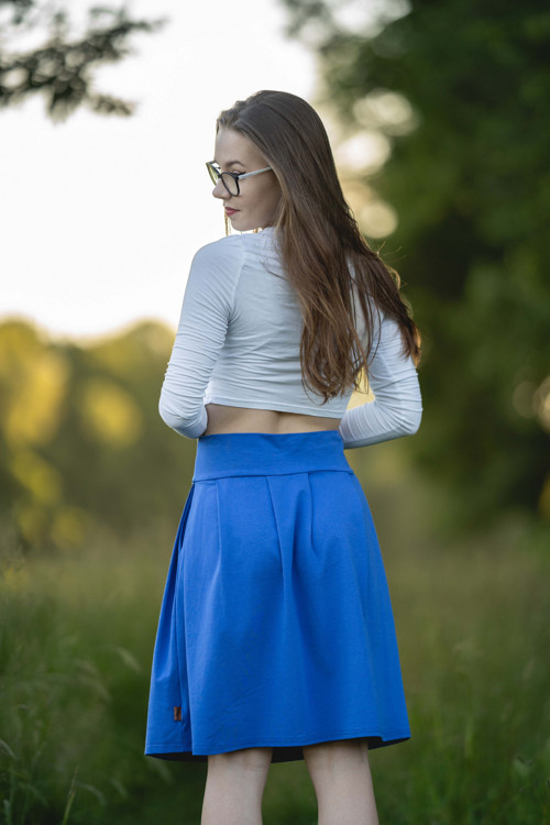 Sukně ZOJA královsky modrá — foto 3