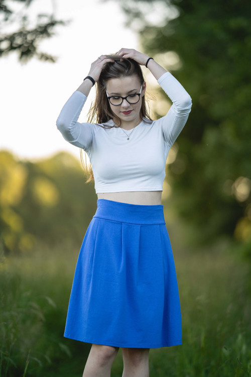 Sukně ZOJA královsky modrá — foto 2