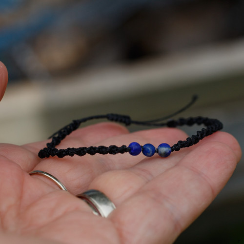 S lapis lazuli ... náramek — foto 5