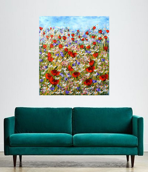 Letní kvítí.......80x90cm — foto 6