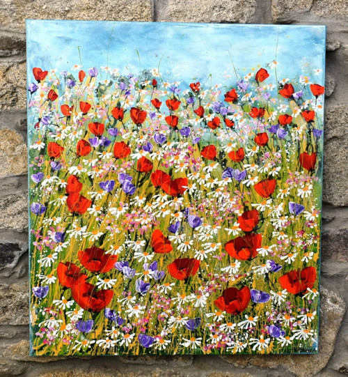 Letní kvítí.......80x90cm — foto 2