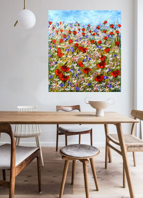 Letní kvítí.......80x90cm — foto 4