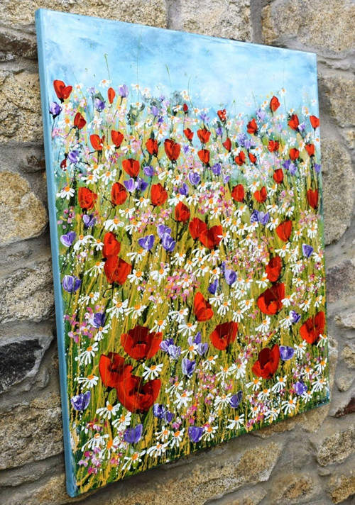 Letní kvítí.......80x90cm — foto 3