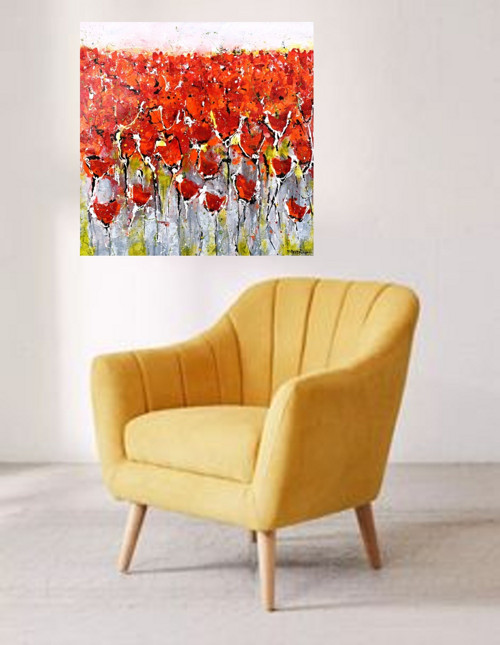 Makové pole.....60x60cm — foto 3