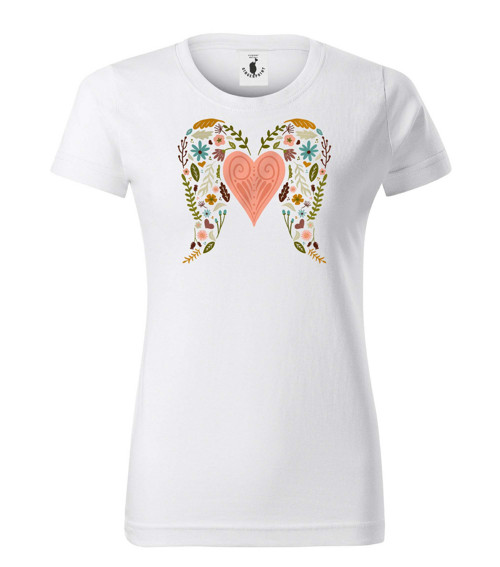 Tričko ︎ Heart With Floral Wings ︎ — foto 5