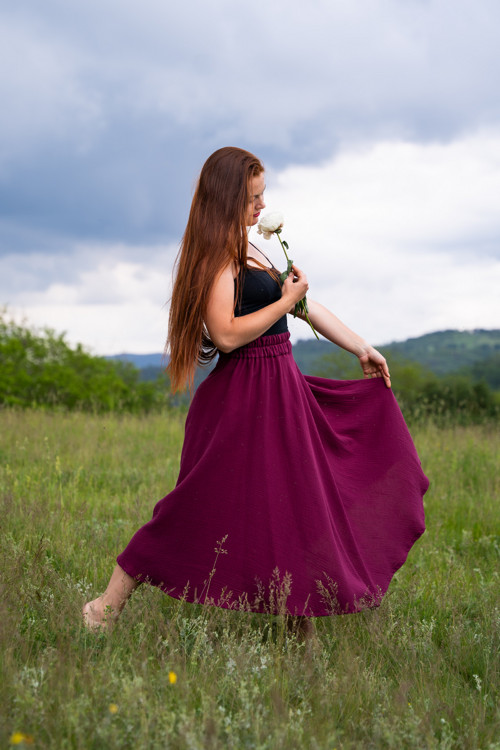 Mušelínová Bordó — foto 3
