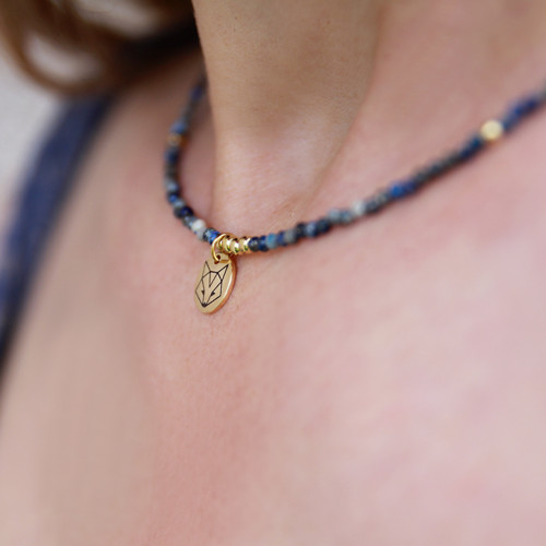 Náhrdelník PES/LIŠKA - Lapis Lazuli — foto 5
