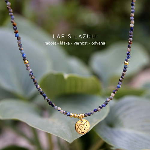 Náhrdelník PES/LIŠKA - Lapis Lazuli — foto 4