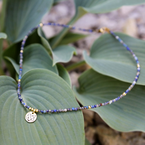 Náhrdelník PES/LIŠKA - Lapis Lazuli — foto 2