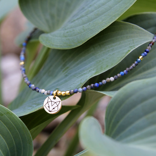 Náhrdelník PES/LIŠKA - Lapis Lazuli — foto 3